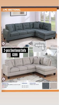 2-pcs Sectional Sofa