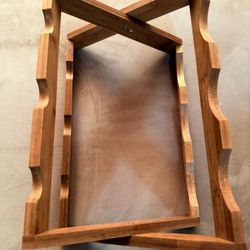 Wood Wine Rack / Wine Bottle Holder (Countertop) – Holds Multiple Bottles