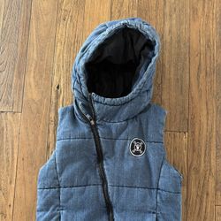 Nununu Unisex Denim Puffer Vest 8-9yr