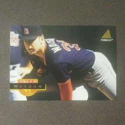 1994 Pinnacle Allen Watson Saint Louis Cardinals St. #145 Baseball Card Vintage Collectible Trading Sports MLB Major League Professional Pro