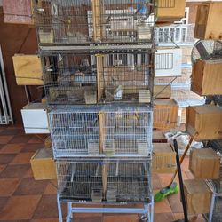 Used Bird Cages Set Of Four 