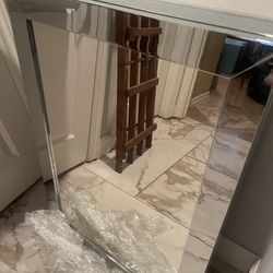 Restoration Hardware mirrored medicine chest