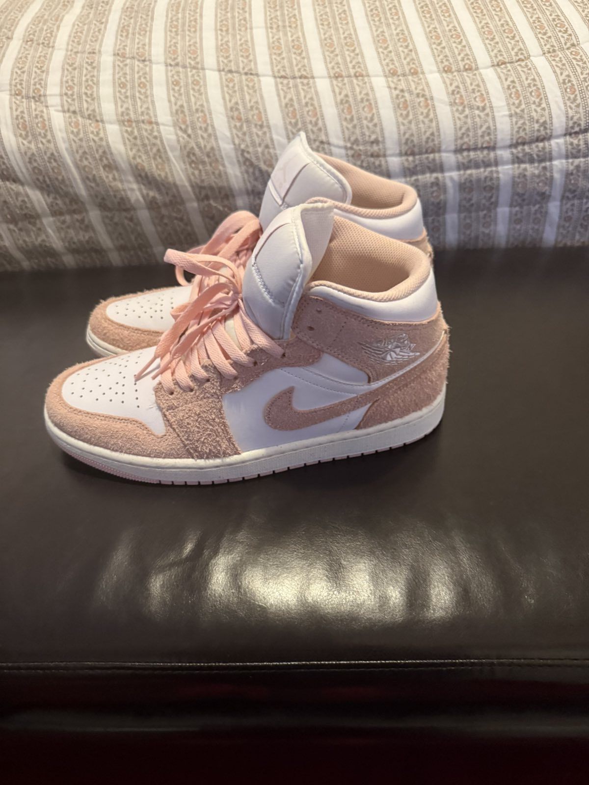 pink women jordan 1 shoes Size 9 Make A Offer