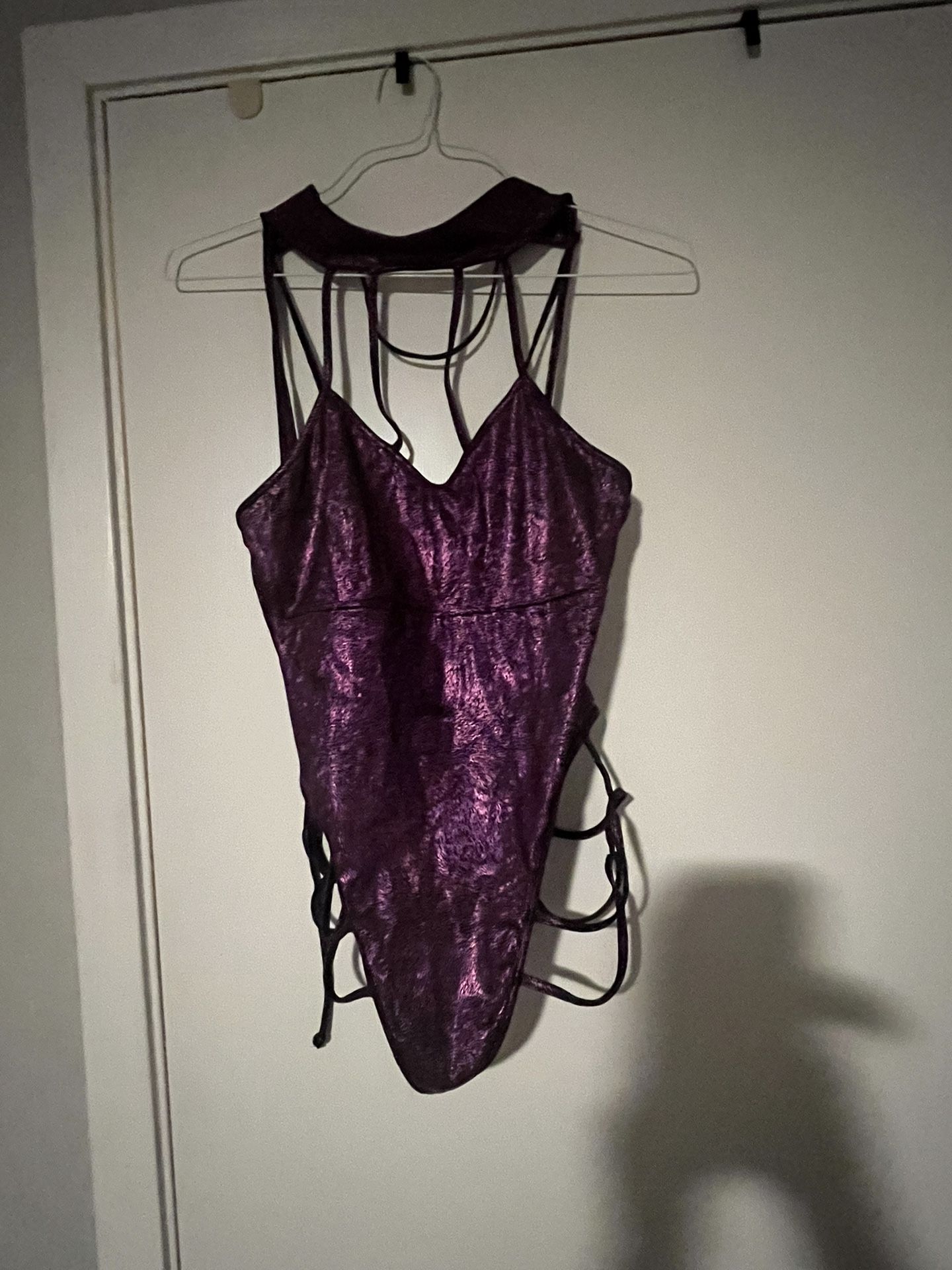 Purple Glitter Bodysuit