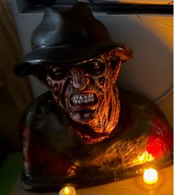 Freddy Krueger piggy bank statue