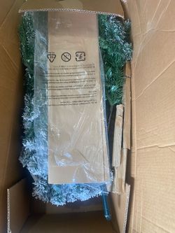 New Flocked Artificial Christmas Tree OBO