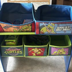 Teenage Mutant Ninja Turtles Toy Organizer with 5 Storage Bins 
