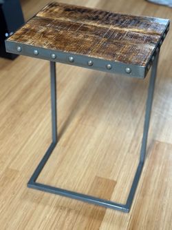 Metal and Wood side Table from World’s Market
