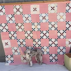 Antique Double Nine Patch Quilt