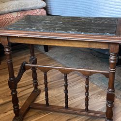Antique Marble Side Table 