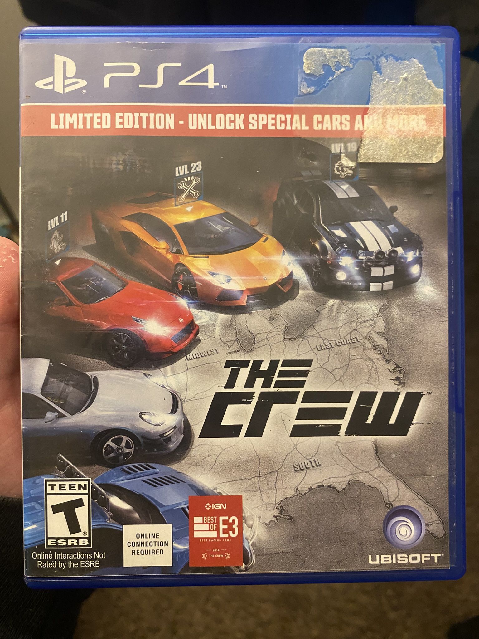 PS4 VIDEO GAME THE CREW, MINOR WEAR