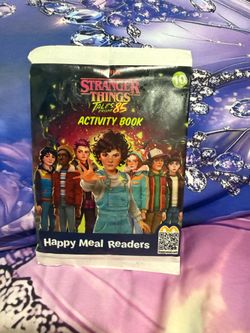 McDonald’s happy meal toy- Stranger Things activity book