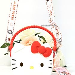 Hello Kitty 4" Crossbody Silicone Purse Sanrio Coinbag Carry All Bag Girls Gift 