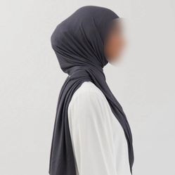 Gray Jersey Hijab 