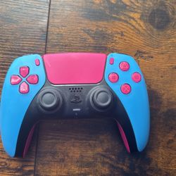 Pink And Blue Ps5 Controller 