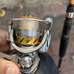 Diowa Spinning Reel With Rod 