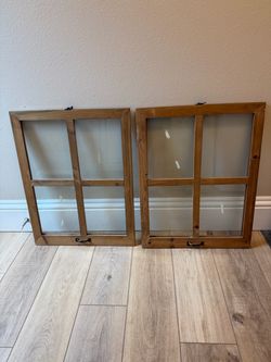 Windowpane Frames; set of two