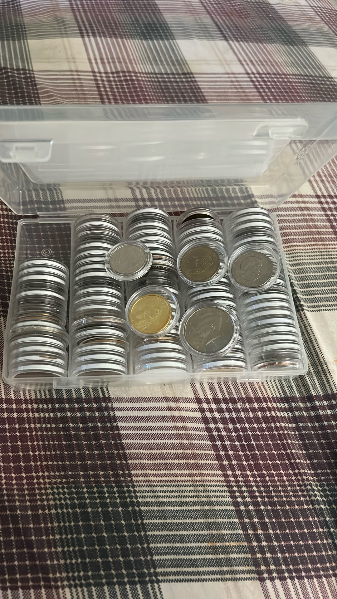 Selling My Collection Of 97 Coins, They Are A Mixture Of Presidential Dollars Sagawa State Quarters A Few Kennedy Half Dollars Susan B Antho B Anthony
