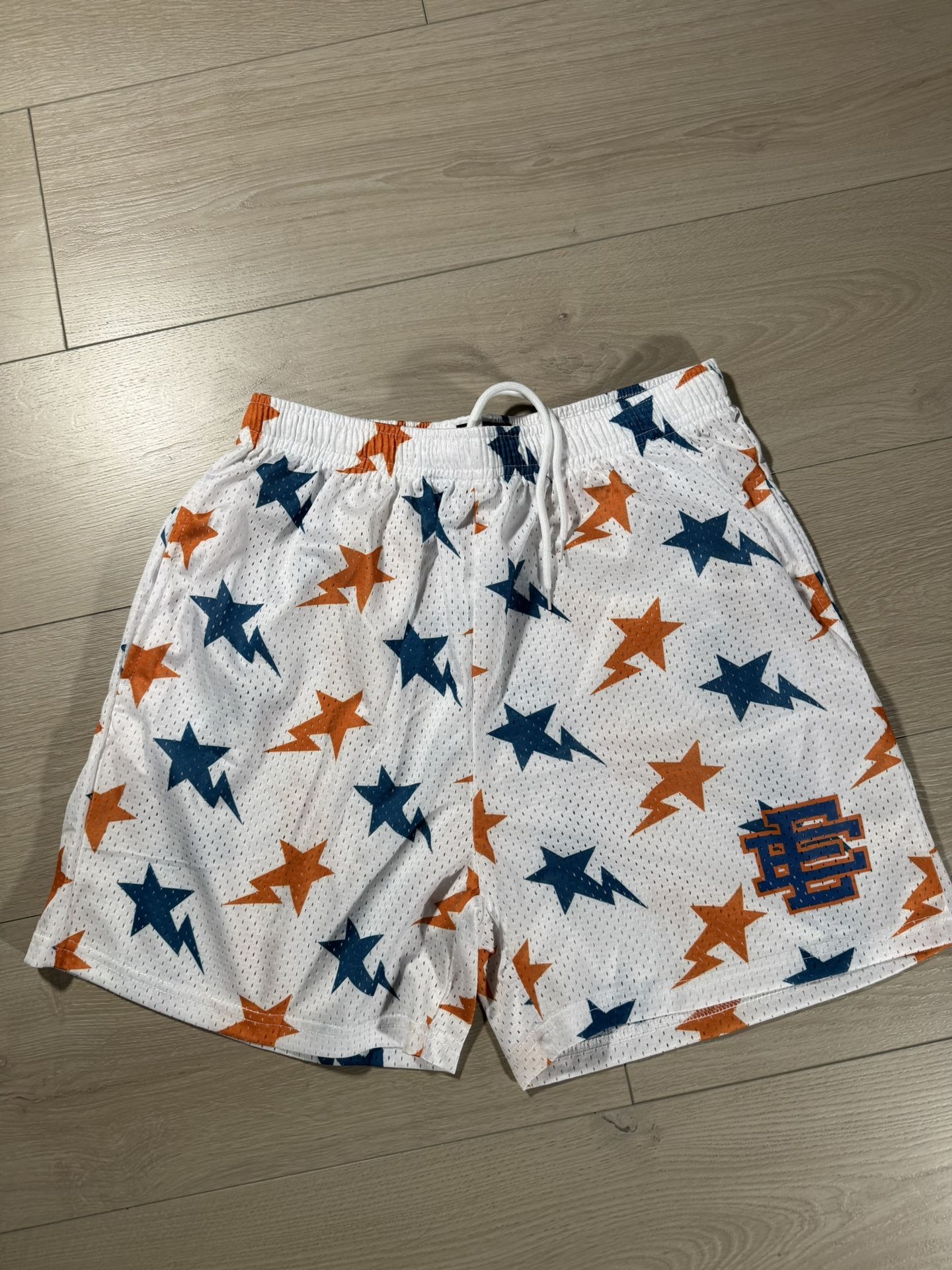 Eric Emanuel x White Bape Shorts - Men’s XL