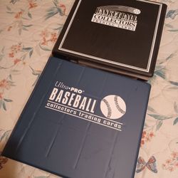 2 Baseball Card Albums With Empty Pages 