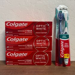 Colgate toothpaste toothbrush bundle