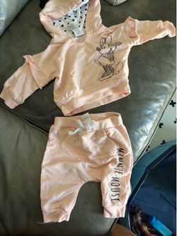 Pink Minnie Mouse set 0-3 months