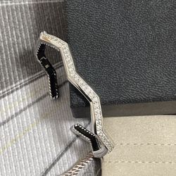 David yurman sterling silver curved bracelet