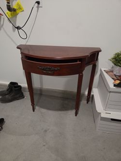 Brown Wooden Hallway Table