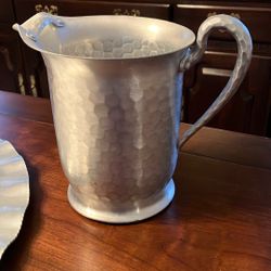 Hammered Aluminum Serving Set