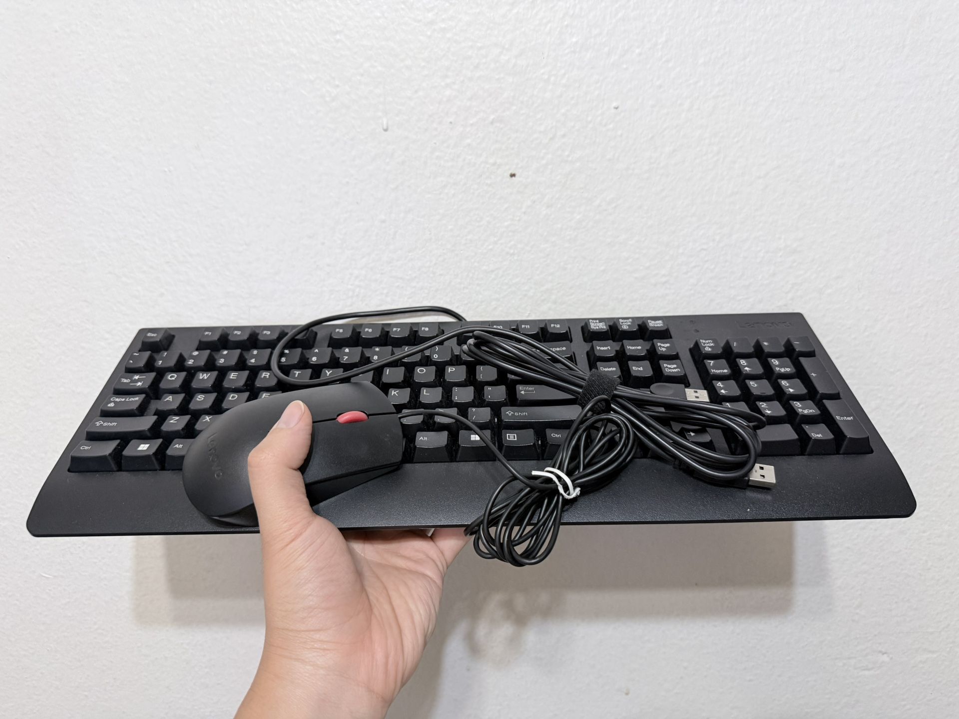 Wired Lenovo Keyboard And Mouse