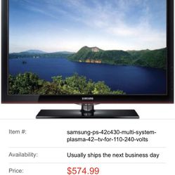42 In Samsung Plasma Tv 