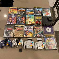 Nintendo GameCube controllers and games