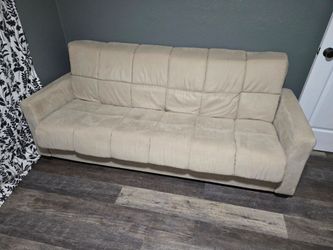 Free White Futon Sleeper Sofa  Pick up Only