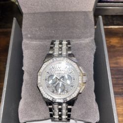 Bulova Octava Crystal Men’s Stainless Steel Watch