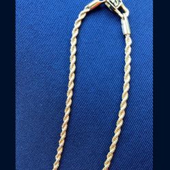 $80 Rope Bracelet 18k Gold Plated 