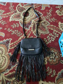Black Tassel Crossbody