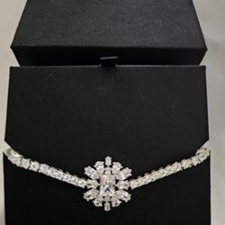 Badgley Mischka rhinestone and crystal bracelet