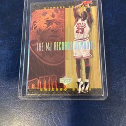 Michael Jordan  NM 1999 U.D. Hardcourt MJ Records Almanac #J4
