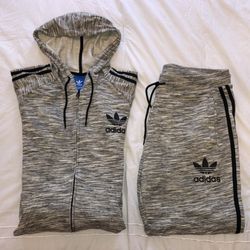 ADIDA ORIGINALS “CALIFORNIA” ZIP UP HOODIE & SWEATPANTS