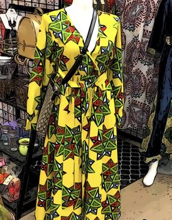 AFRICAN PRINT DRESS