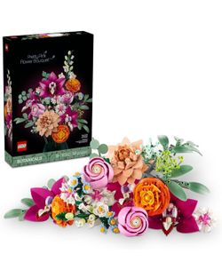 LEGO Botanicals Pink Flower Bouquet Set#10342