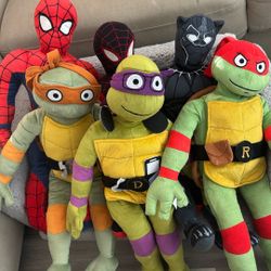 Large Plush Marvel + Ninja Turtles