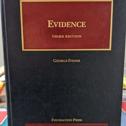 Evidence George Fisher 3rd Third Edition W/ Supplement 