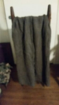 Tan linen pants with draw string
