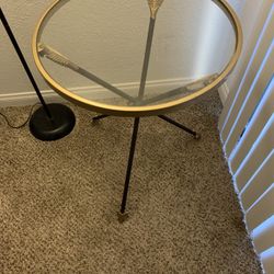 Antique Arrow Glass Table 