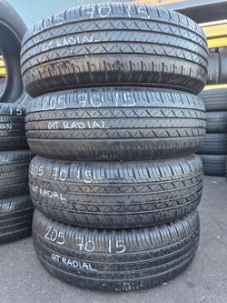 4 USED P205/70R15 GT RADIAL