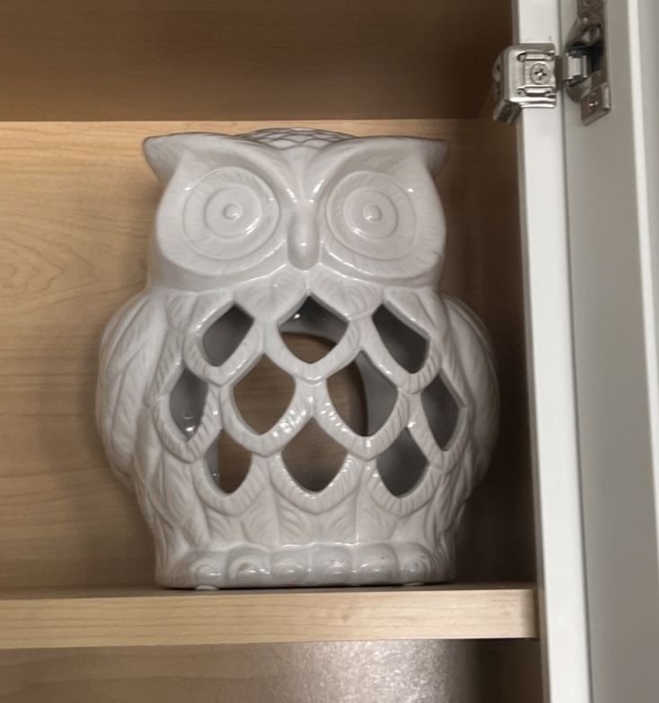 Ceramic Owl Candle Holder