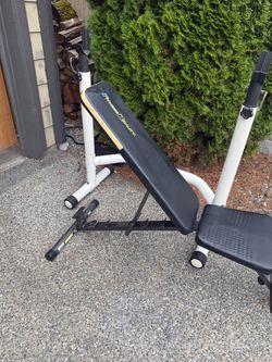 Weights bench and rack