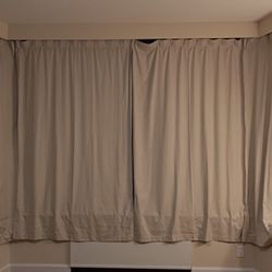 🪟 PANELSBURG Warm Beige Blackout Curtains – 52"×84" – Set of 4 Panels – $40
