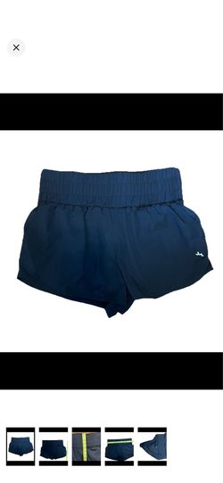 WOMENS MEDIUM HIGH WAISTED ATHLETIC BLACK SHORTS JOYLAB